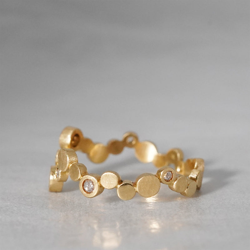 【-8/31 期間限定】19un-neuf / Dot seven stars ring Diamond LR18414
