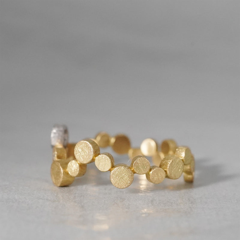 【-8/31 期間限定】19un-neuf / Dot Fullmoon ring Diamond LR18512