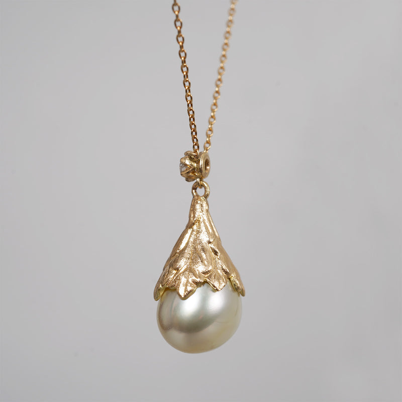 【8/2-8/31限定】siena / Pearl Leaf white necklace 2507-02