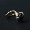 ELCAMI / Snake Black Pearl Ring K18YG (ERK-140)