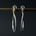 ELCAMI / Snake Hoop Earrings K18YG/SV (EPM-142-L/R)