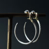 ELCAMI / Snake Hoop Earrings K18YG/SV (EPM-142-L/R)