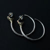 ELCAMI / Snake Hoop Earrings K18YG/SV (EPM-142-L/R)