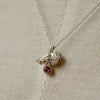 Maison de l'abeille / Abeille necklace rhodolite garnet