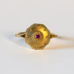 St.amour jewellery Estracan style ring <ruby>  K18YG