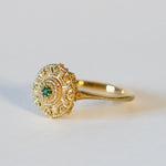 St.amour jewellery Estracan style ring <emerald>  K18YG