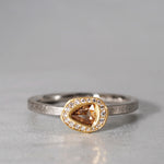 【-8/31限定】GICLAT /  K18YG/Pt900 x  Brown Diamond　GLR796
