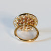 St.amour jewellery round colors ring <pearl & garnet>  K10YG