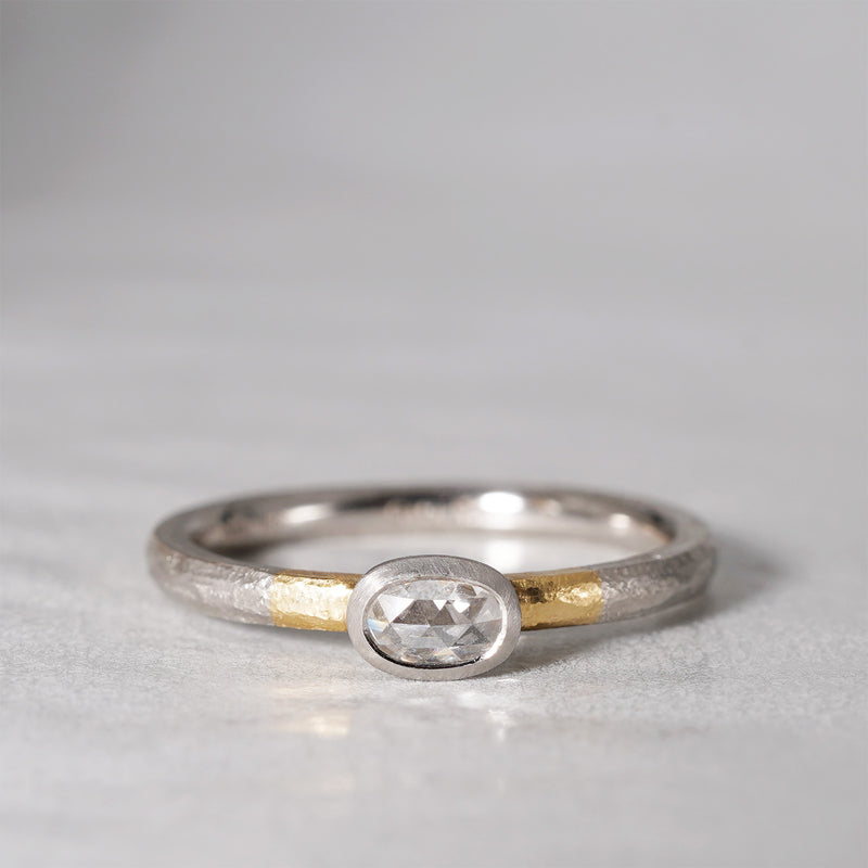【-8/31限定】GICLAT /  K18YG/Pt900 x  Diamond (Rose)　GLR827
