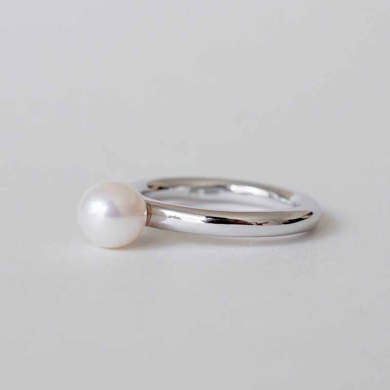 [Limited time only] hatsuyume / [custom-order 】ring SV bold pearl (r-sv-bld-wp-r)