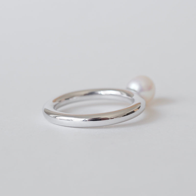 [Limited time only] hatsuyume / [custom-order 】ring SV bold pearl (r-sv-bld-wp-r)