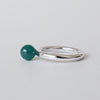 [Limited time only] hatsuyume / [custom-order 】ring SV bold Green Agate (r-sv-bld-grg-r)