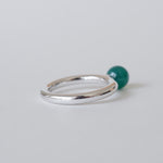 [Limited time only] hatsuyume / [custom-order 】ring SV bold Green Agate (r-sv-bld-grg-r)
