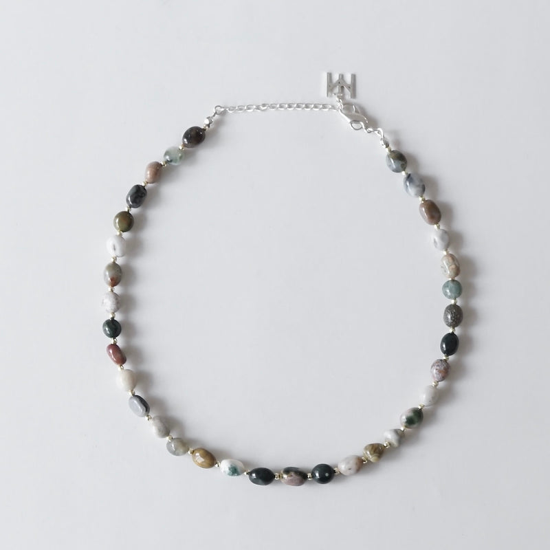 [Limited time only] Hatsuyume / necklace Agate SV