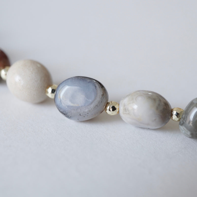 [Limited time only] Hatsuyume / necklace Agate SV
