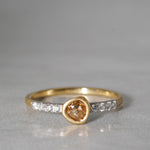 [-8/31 Limited] GICLAT / K18YG/Pt900 x Brown Diamond GLR798