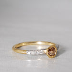 [-8/31 Limited] GICLAT / K18YG/Pt900 x Brown Diamond GLR798