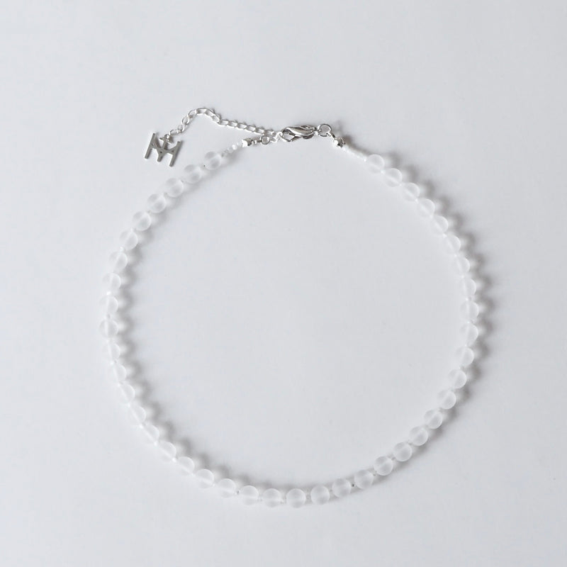[Limited time only] Hatsuyume / necklace Matte crystal SV