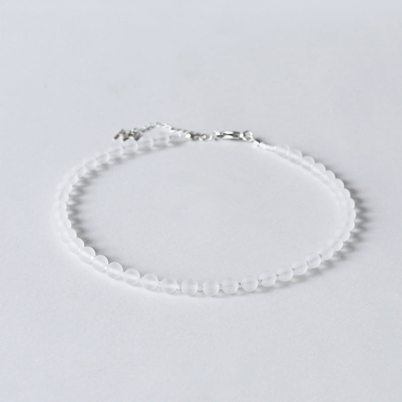 [Limited time only] Hatsuyume / necklace Matte crystal SV