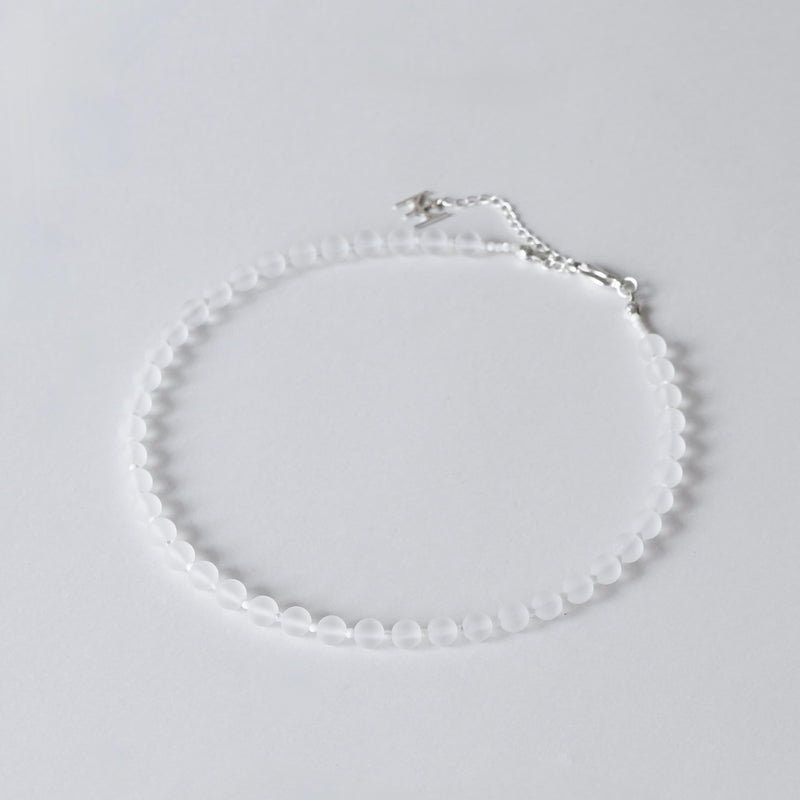 [Limited time only] Hatsuyume / necklace Matte crystal SV