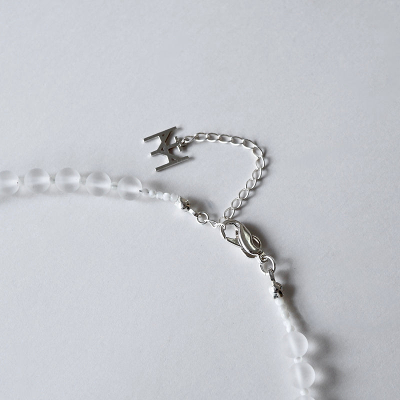 [Limited time only] Hatsuyume / necklace Matte crystal SV