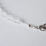 [Limited time only] Hatsuyume / necklace Matte crystal SV