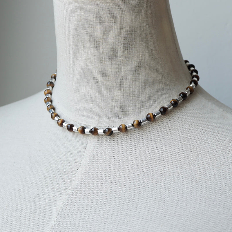 [Limited time only] Hatsuyume / necklace Tiger Eye SV