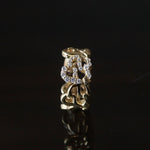 Yuki Yoshioka / INITIAL HOOP EARRING A Zirconia