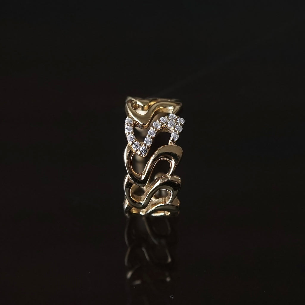 Yuki Yoshioka / INITIAL HOOP EARRING S Zirconia