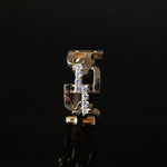 Yuki Yoshioka / INITIAL HOOP EARRING N Zirconia