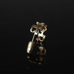 Yuki Yoshioka / INITIAL HOOP EARRING N Zirconia