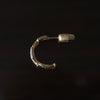 Yuki Yoshioka / INITIAL HOOP EARRING N Zirconia