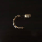 Yuki Yoshioka / INITIAL HOOP EARRING N Zirconia
