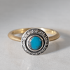 YES / Shadow Cluster Turquoise Ring_Ro