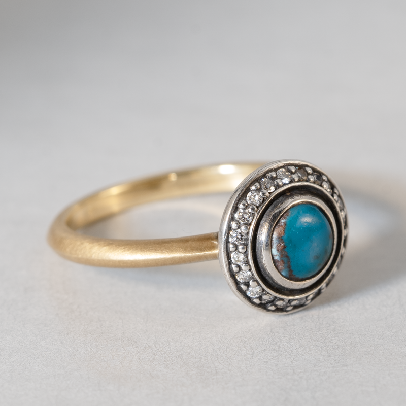 YES / Shadow Cluster Turquoise Ring_Ro