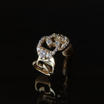 Yuki Yoshioka / INITIAL HOOP EARRING C Zirconia