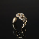 Yuki Yoshioka / INITIAL HOOP EARRING C Zirconia