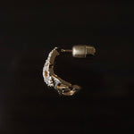 Yuki Yoshioka / INITIAL HOOP EARRING C Zirconia