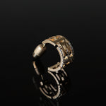 Yuki Yoshioka / INITIAL HOOP EARRING E Zirconia
