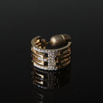 Yuki Yoshioka / INITIAL HOOP EARRING E Zirconia