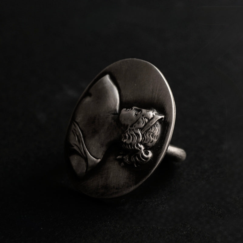 HIYU HAMASAKI / TATTOO CAMEO RING SV #12