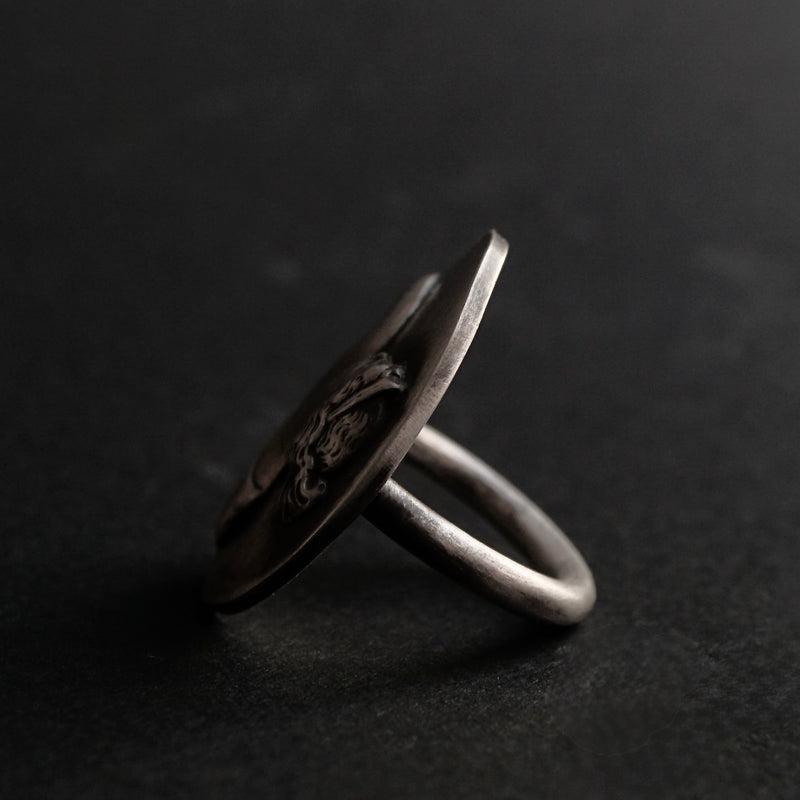 HIYU HAMASAKI / TATTOO CAMEO RING SV #12