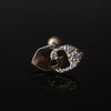 Yuki Yoshioka / INITIAL STUD EARRING C Zirconia