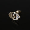 Yuki Yoshioka / INITIAL STUD EARRING C Zirconia