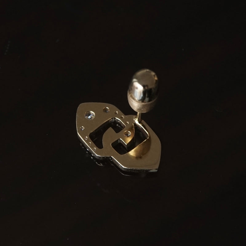 Yuki Yoshioka / INITIAL STUD EARRING C Zirconia