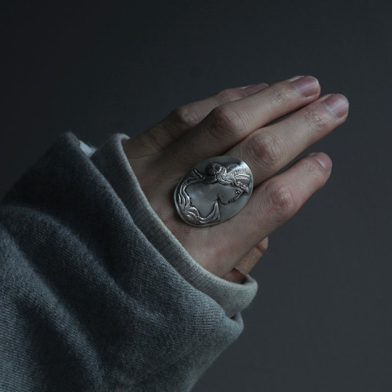 HIYU HAMASAKI / TATTOO CAMEO RING SV #18