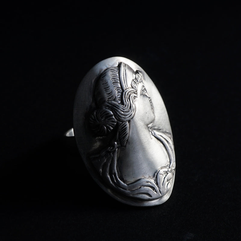 HIYU HAMASAKI / TATTOO CAMEO RING SV #18