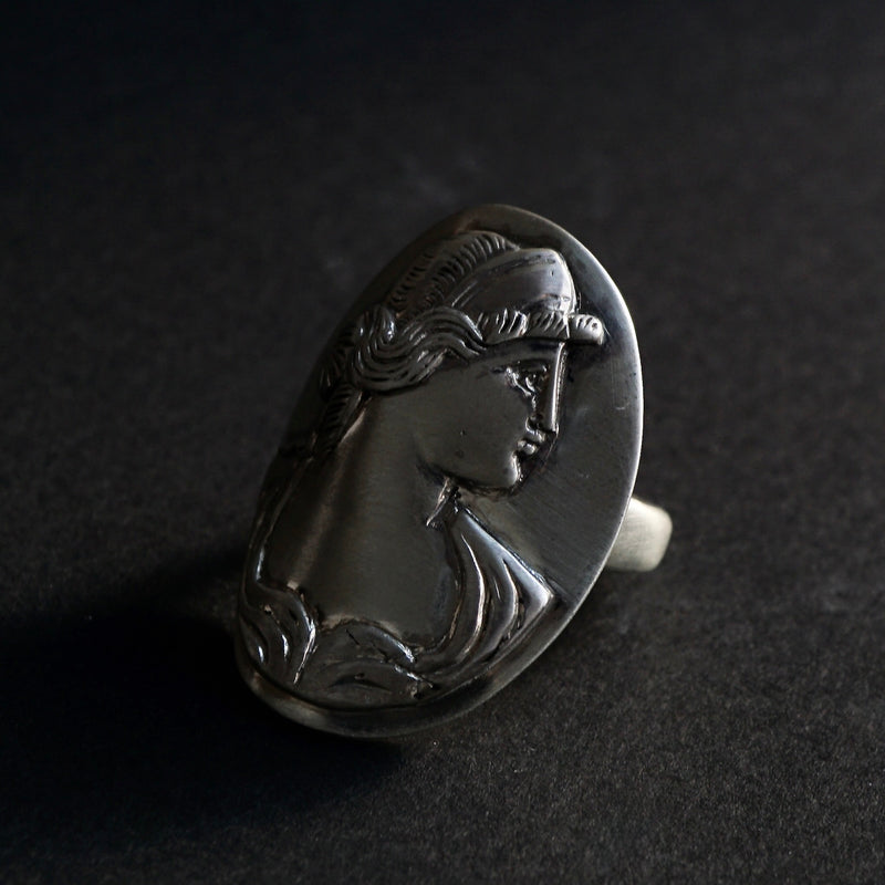 HIYU HAMASAKI / TATTOO CAMEO RING SV #18