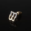 Yuki Yoshioka / INITIAL STUD EARRING M Zirconia