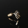 Yuki Yoshioka / INITIAL STUD EARRING M Zirconia
